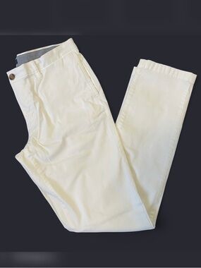 14th & Union White Slim Fit Chinos